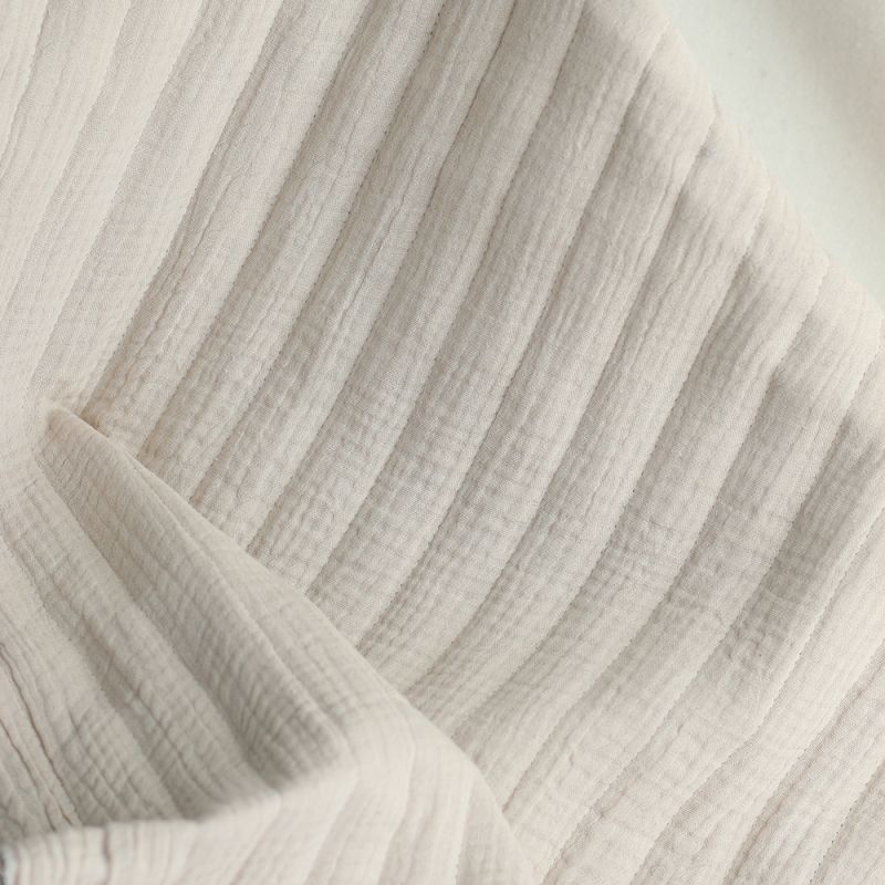 copy of Meesya - Tissu matelassé double gaze coton double face écru