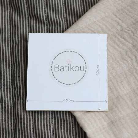 copy of Meesya - Tissu matelassé double gaze coton double face écru