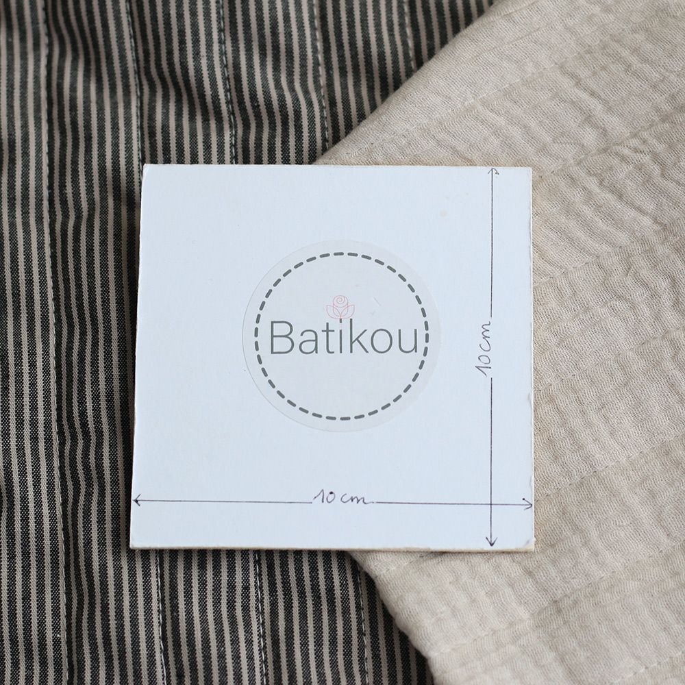 copy of Meesya - Tissu matelassé double gaze coton double face écru