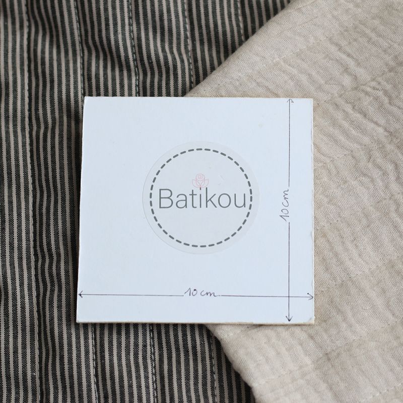 copy of Meesya - Tissu matelassé double gaze coton double face écru