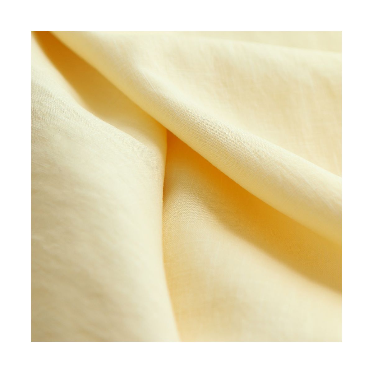Lin lavé fin coloris jaune pastel Lin lavé fin coloris jaune pastel