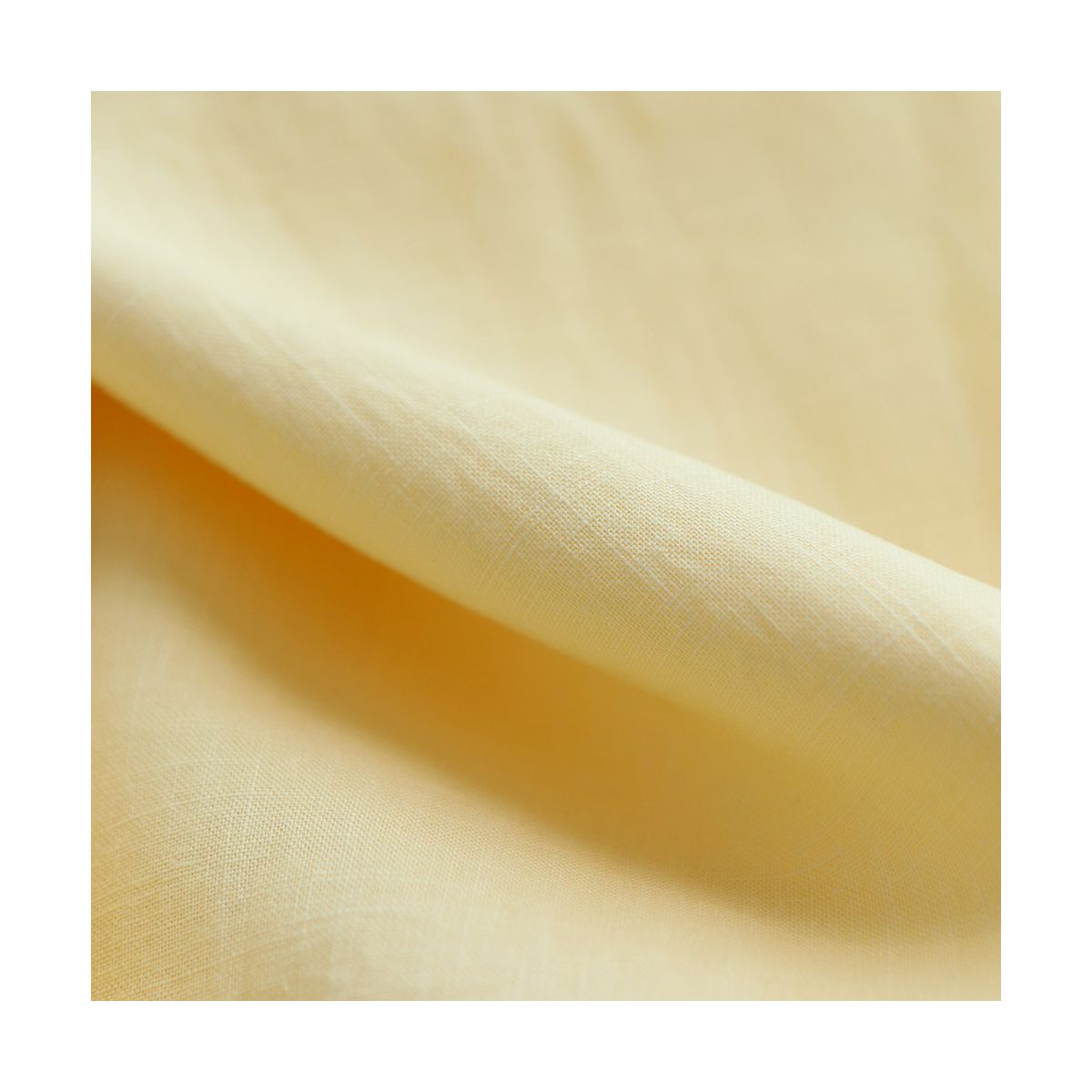 Lin lavé fin coloris jaune pastel Lin lavé fin coloris jaune pastel