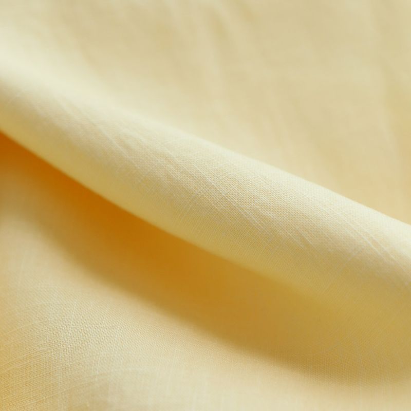 Lin lavé fin coloris jaune pastel