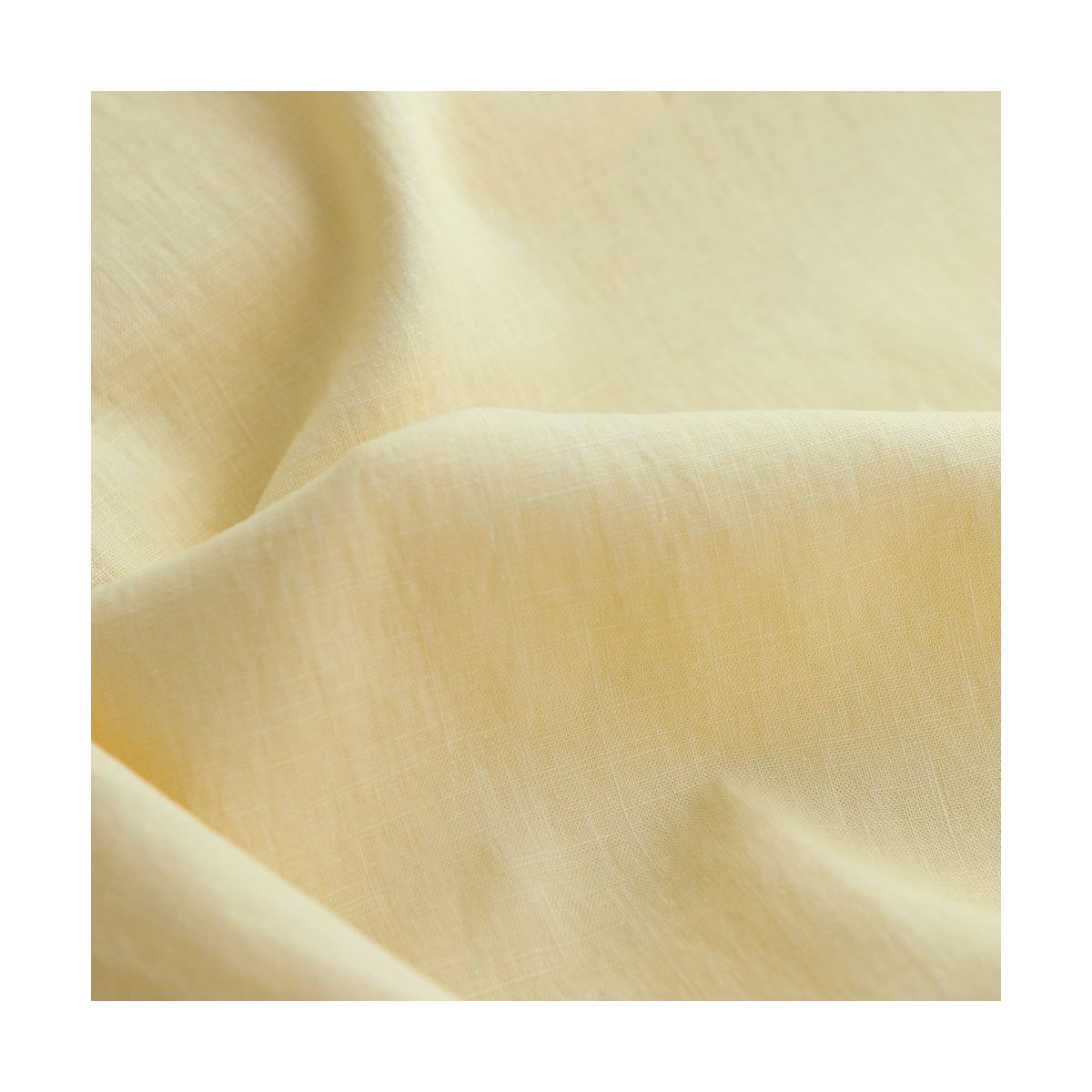 Lin lavé fin coloris jaune pastel Lin lavé fin coloris jaune pastel