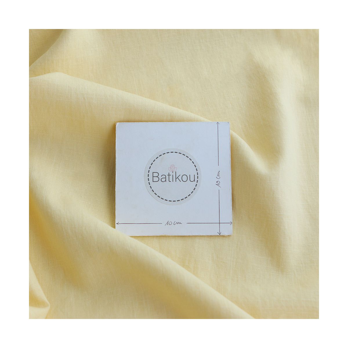 Lin lavé fin coloris jaune pastel Lin lavé fin coloris jaune pastel