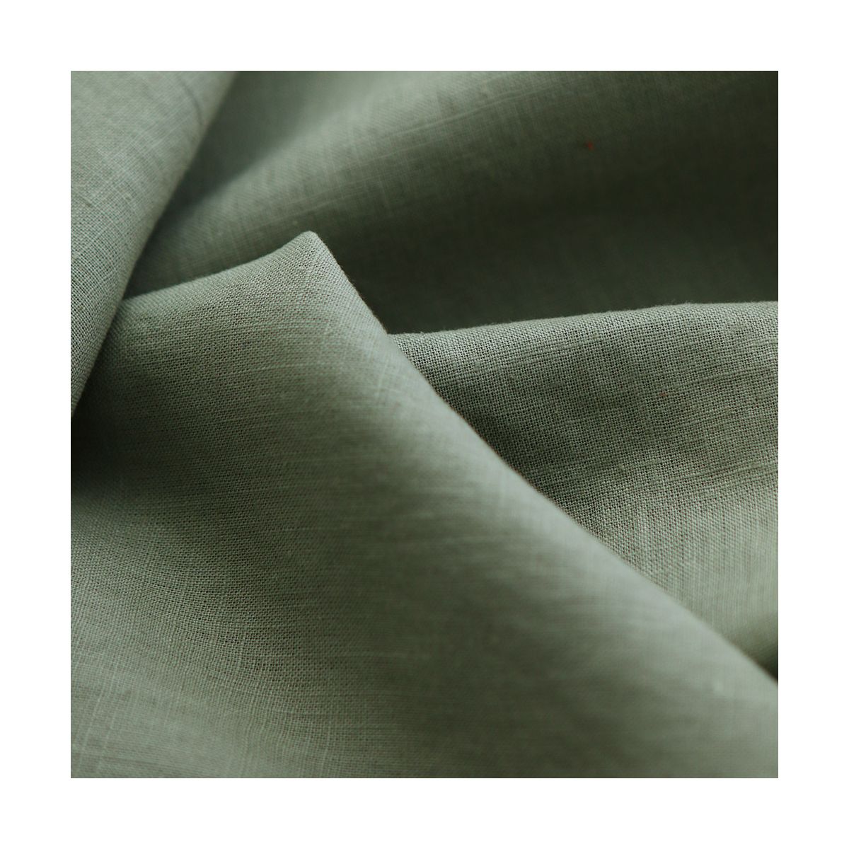 Lin lavé fin coloris vert olive Lin lavé fin coloris vert olive