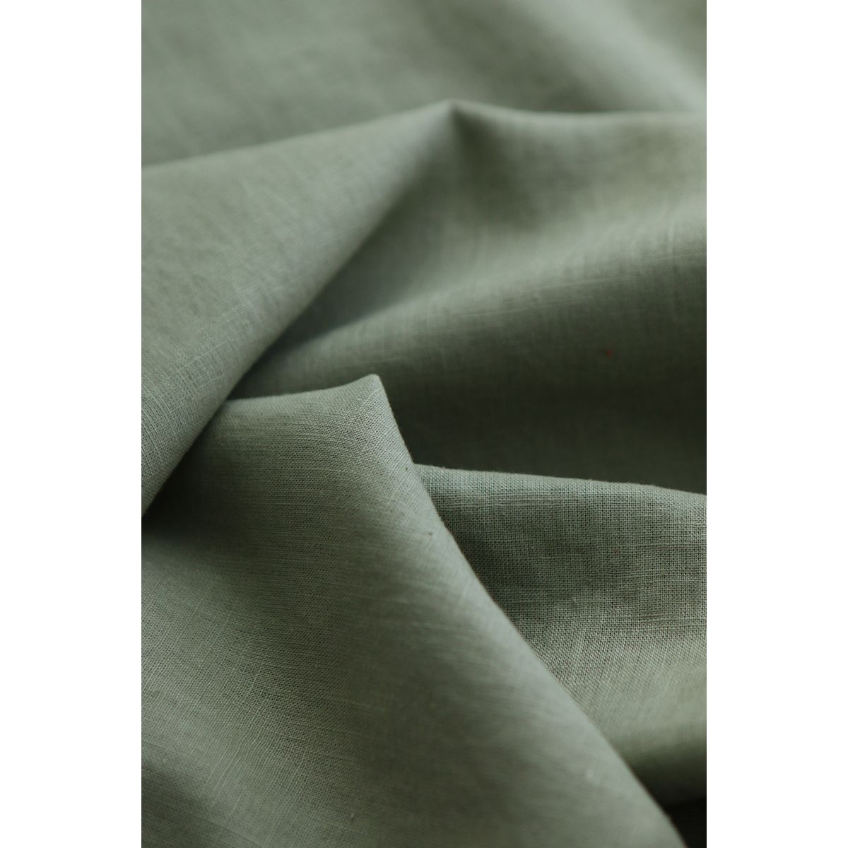 Lin lavé fin coloris vert olive Lin lavé fin coloris vert olive