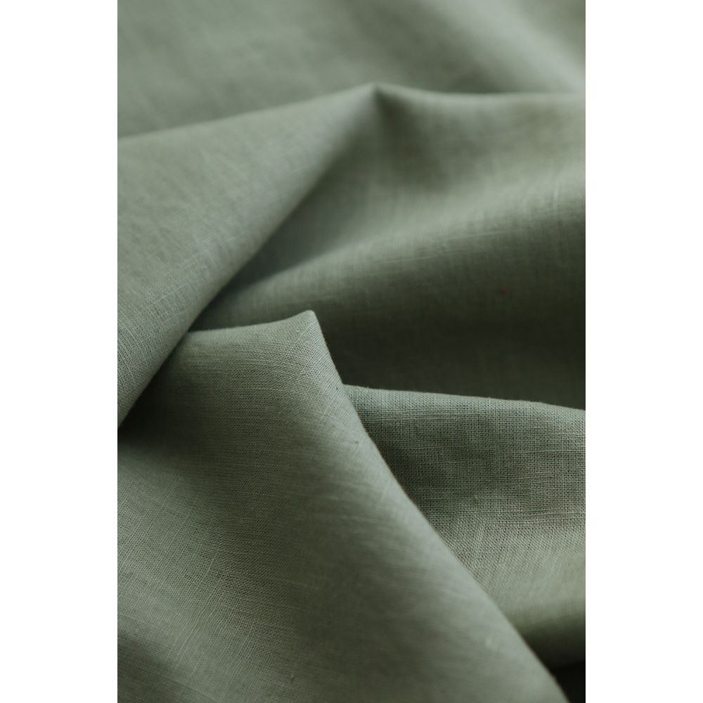 Lin lavé fin coloris vert olive