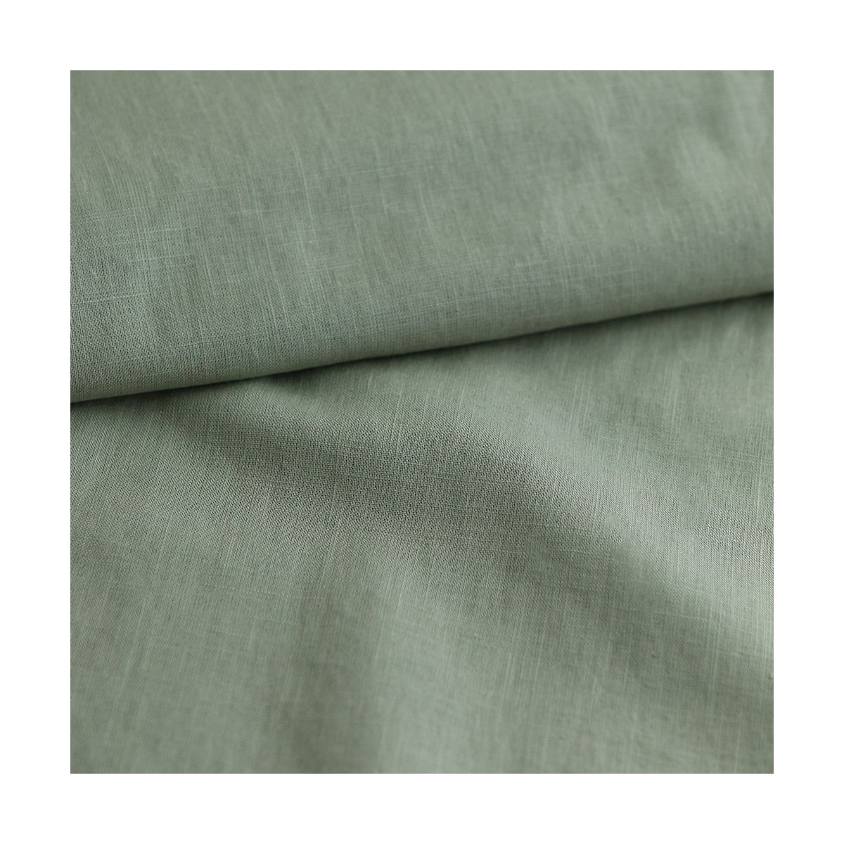 Lin lavé fin coloris vert olive Lin lavé fin coloris vert olive