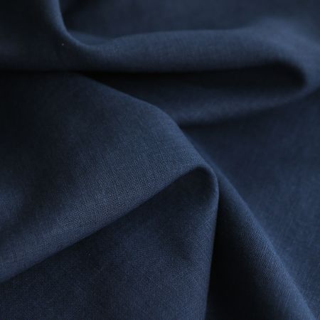Lin lavé fin coloris bleu marine