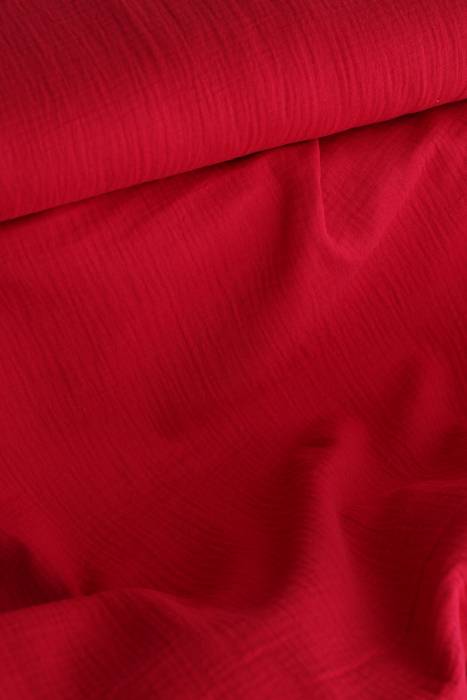 copy of Double gaze de coton unie jaune citron