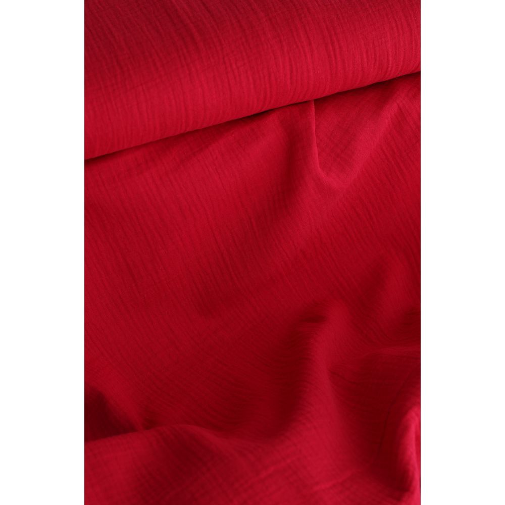 copy of Double gaze de coton unie jaune citron