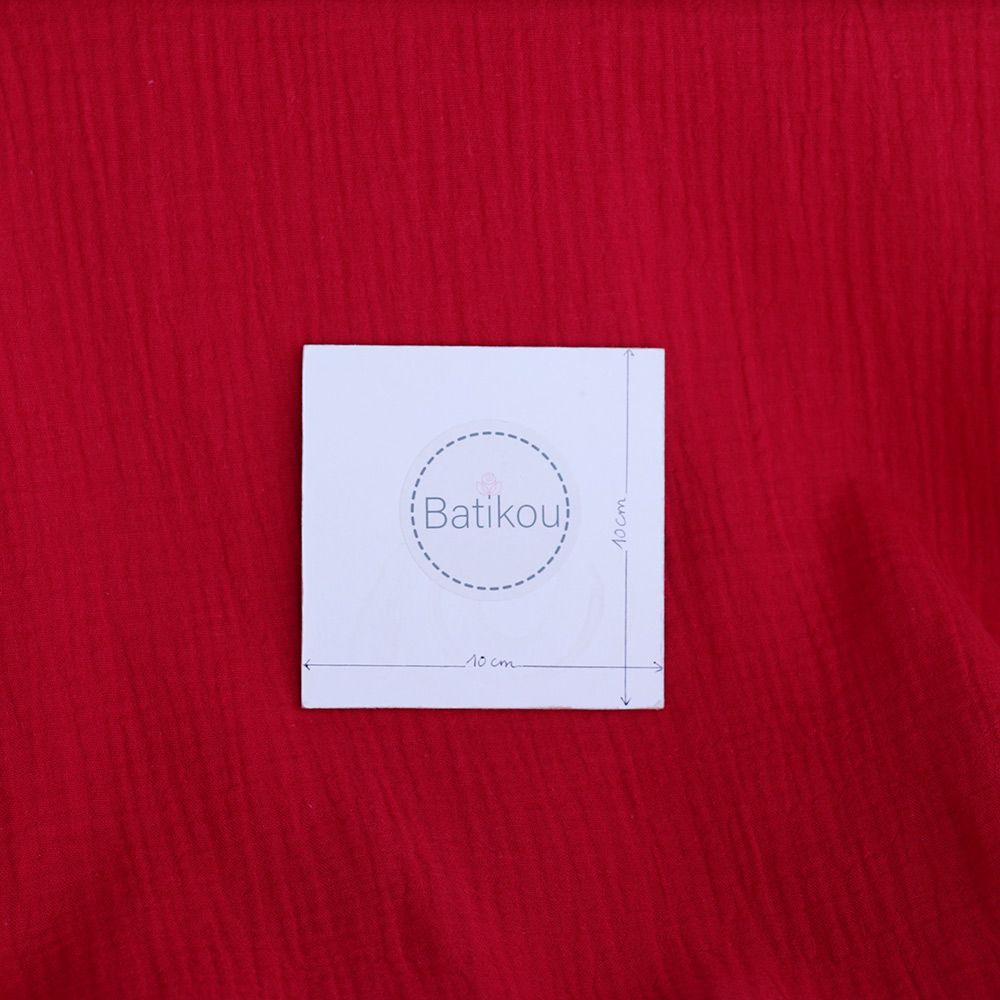 copy of Double gaze de coton unie jaune citron