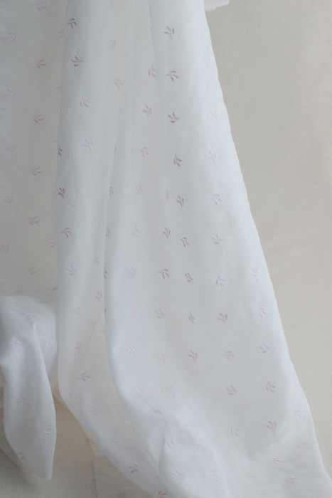 copy ofAlexane - Popeline coton organique fleuri rose et vert