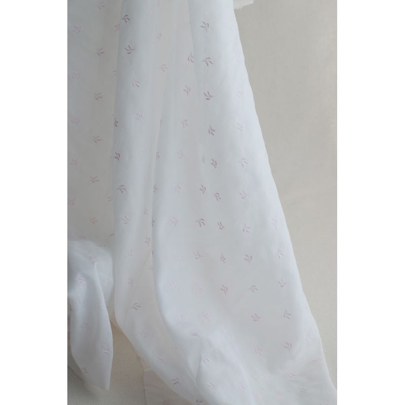 copy ofAlexane - Popeline coton organique fleuri rose et vert