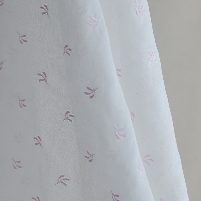 copy ofAlexane - Popeline coton organique fleuri rose et vert