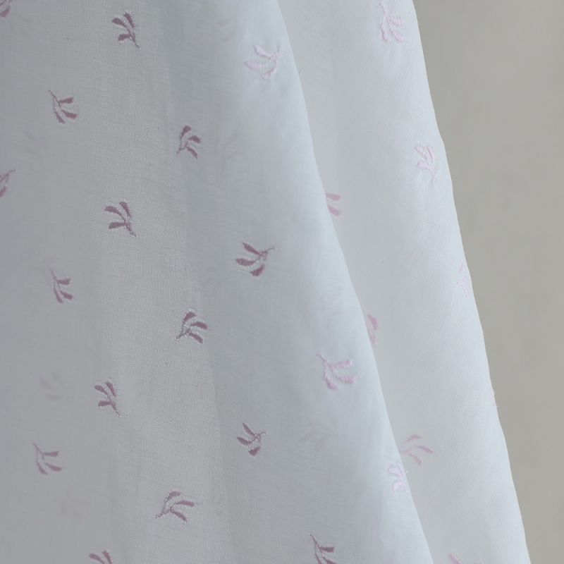 copy ofAlexane - Popeline coton organique fleuri rose et vert