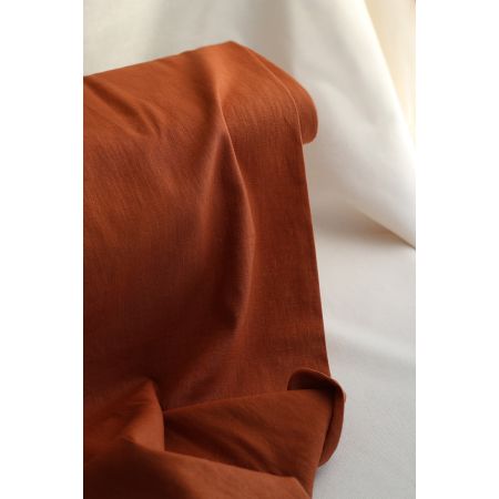 Lin lavé coloris cognac