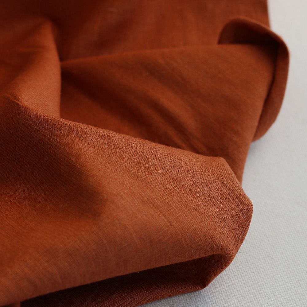 Lin lavé coloris cognac