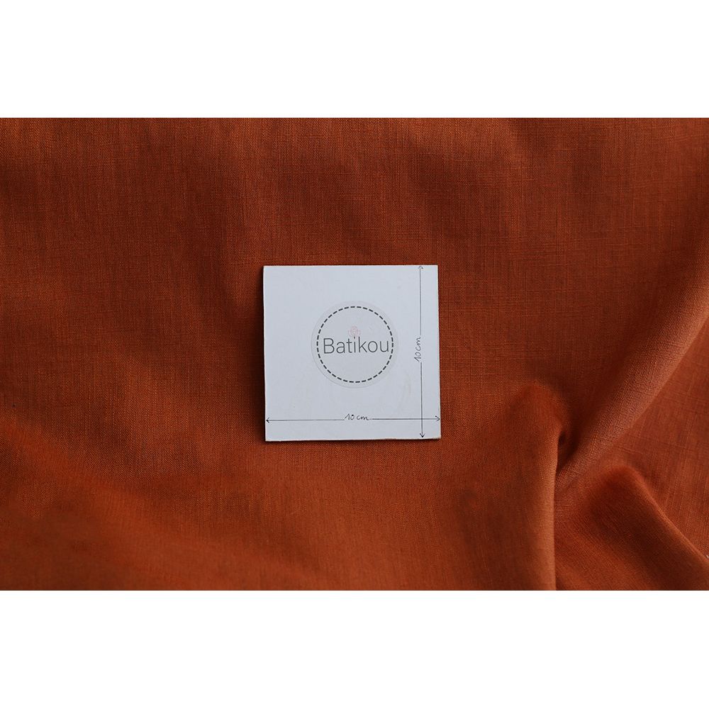 Lin lavé coloris cognac