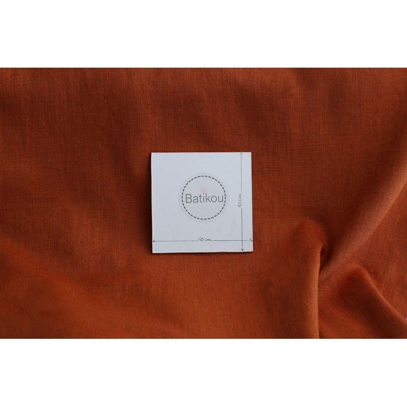 Lin lavé coloris cognac
