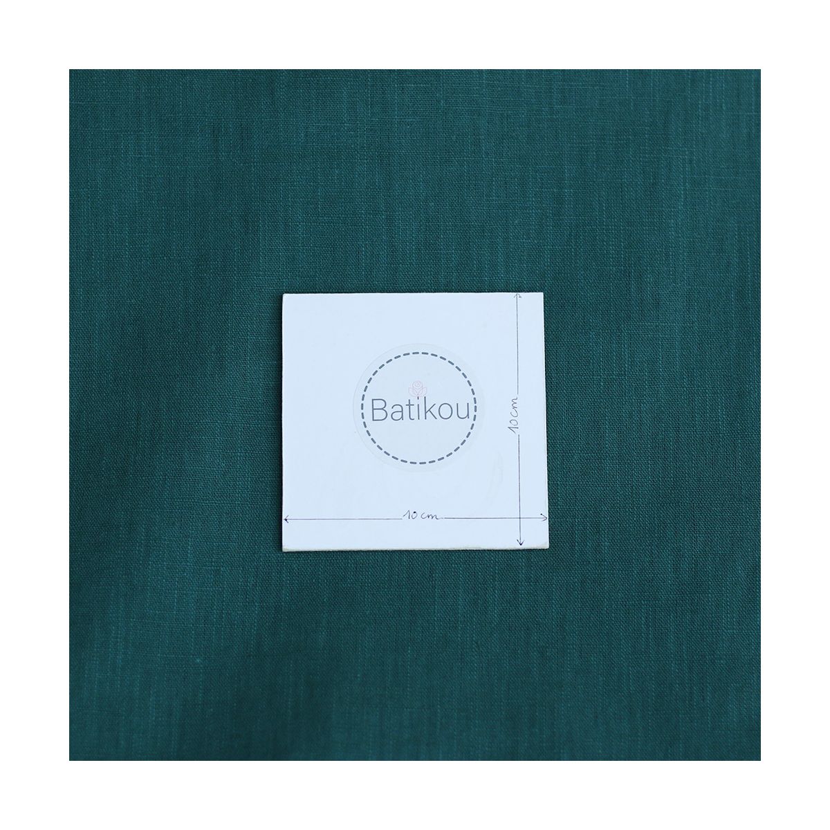 Lin lavé coloris vert cèdre