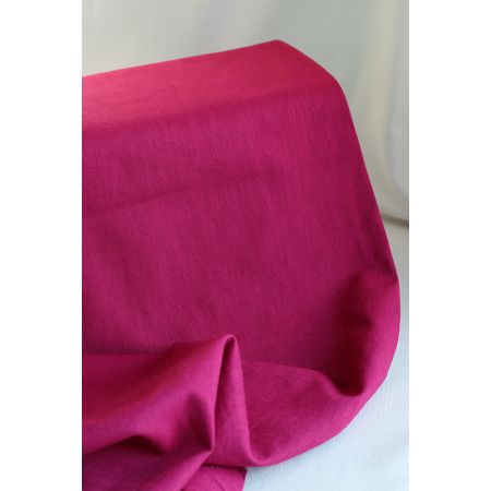 Lin lavé coloris framboise