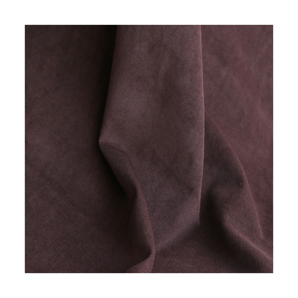 Velours milleraies coton organique coloris Chocolat Velours milleraies coton organique coloris Chocolat