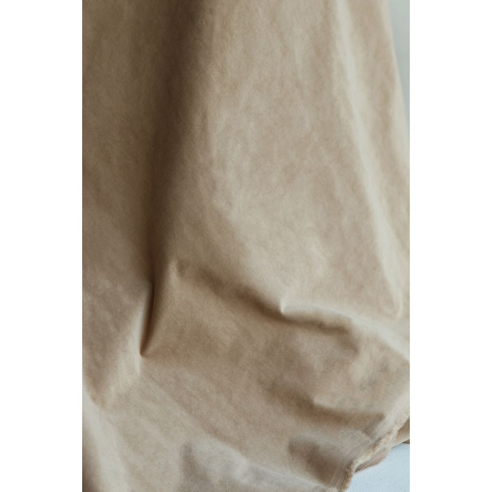 Velours milleraies stretch coton coloris beige machiatto