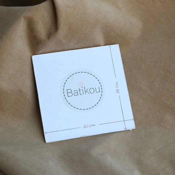 Velours milleraies stretch coton coloris beige machiatto