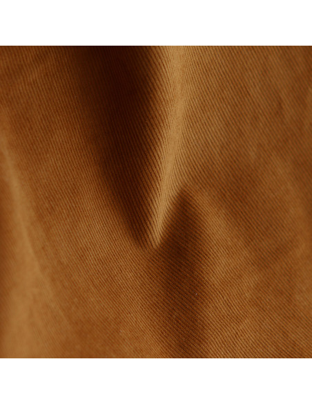 Velours milleraies coton organique coloris ambre
