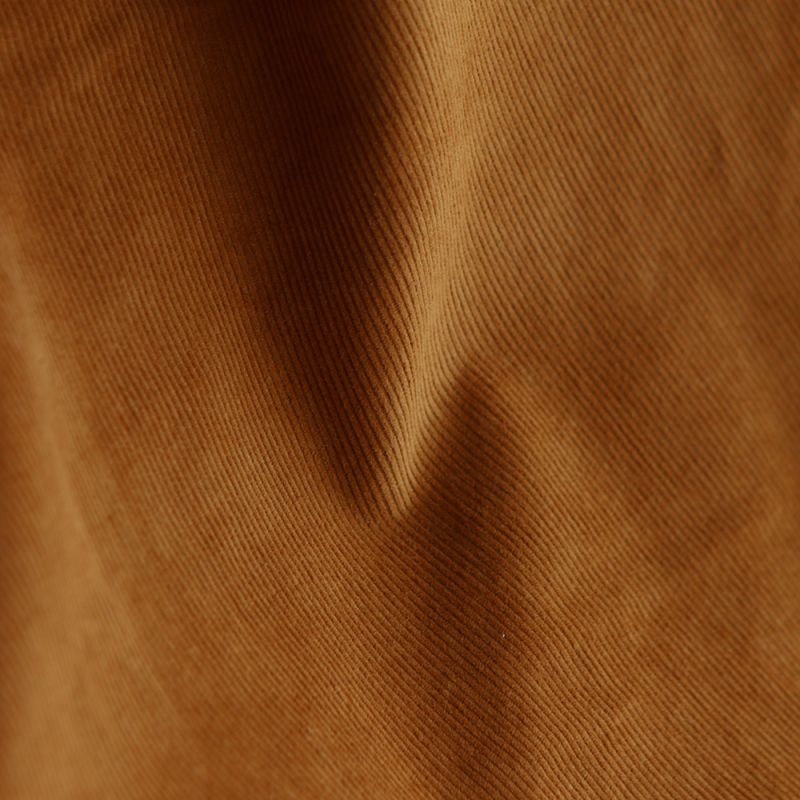 Velours milleraies coton organique coloris ambre