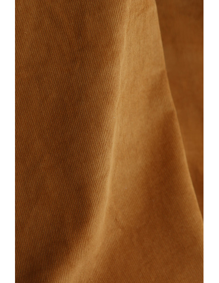 Velours milleraies coton organique coloris ambre