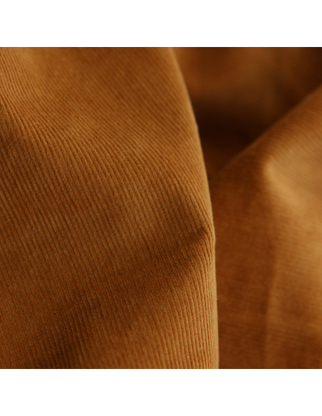 Velours milleraies coton organique coloris ambre