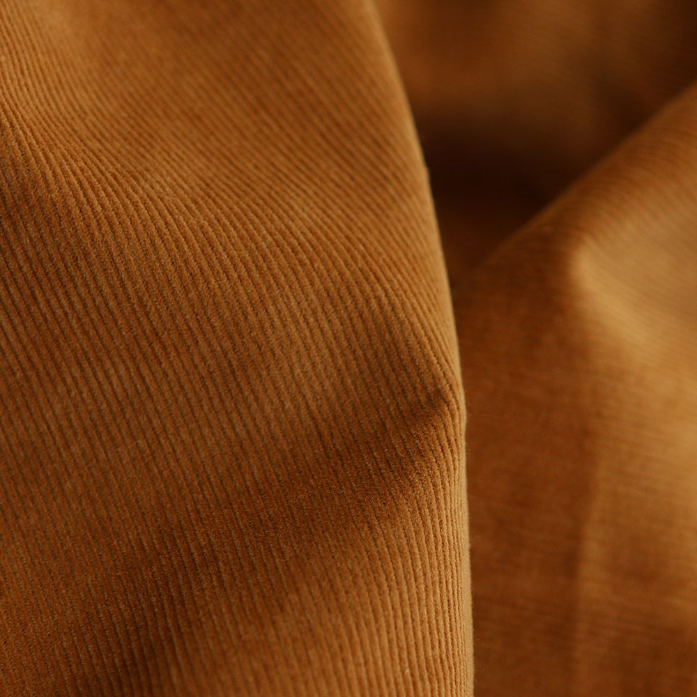 Velours milleraies coton organique coloris ambre