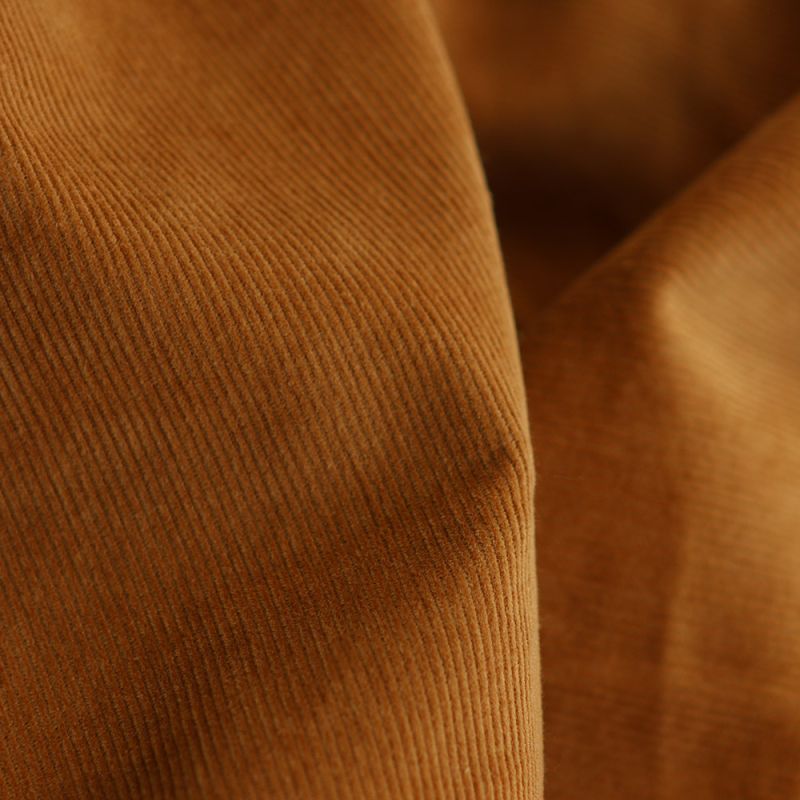 Velours milleraies coton organique coloris ambre