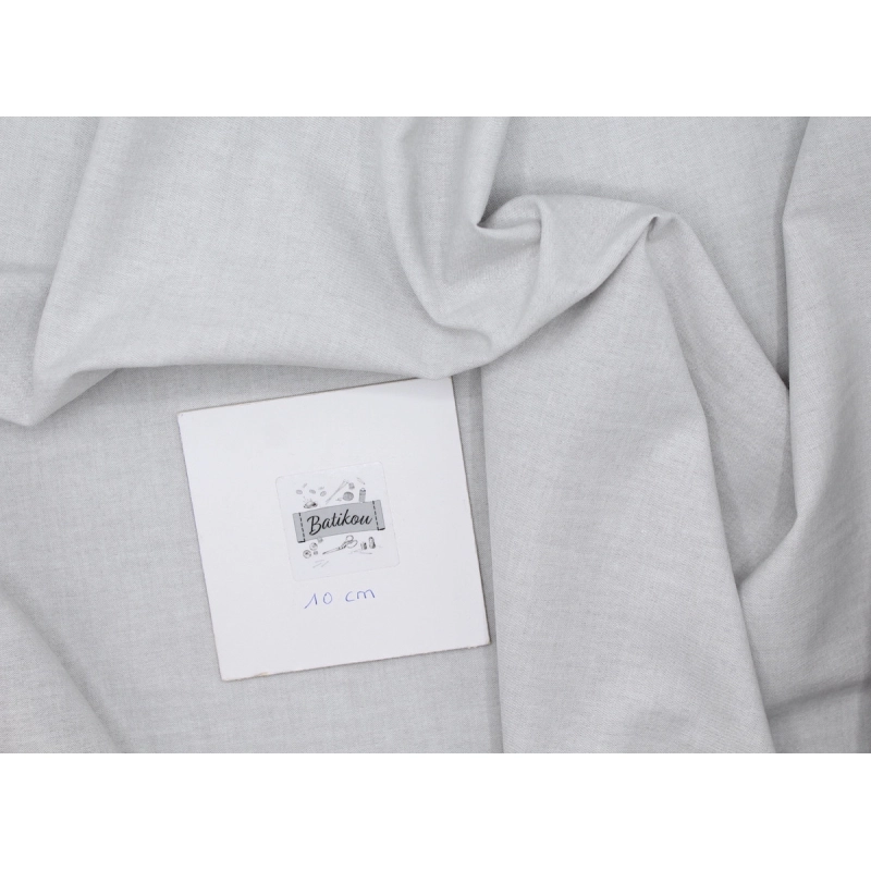 Chambray coton coloris gris perle