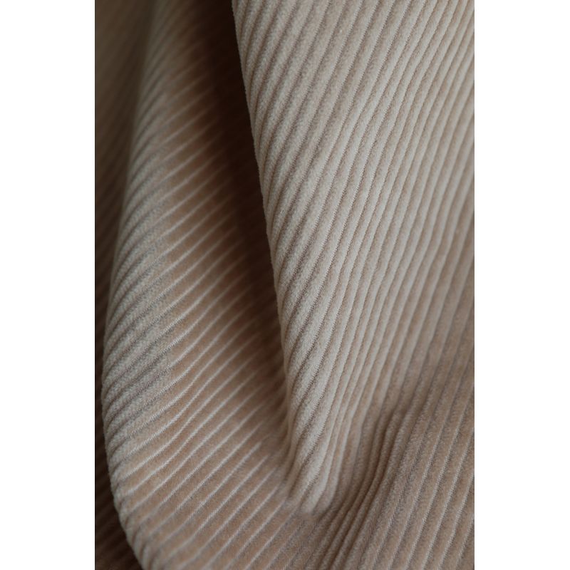 Velours à côtes coton organique coloris crème