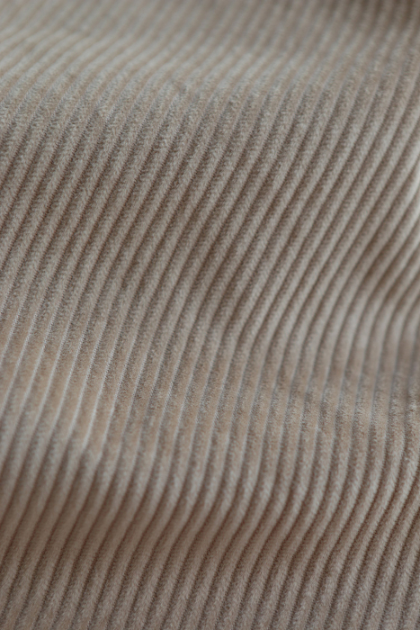 Velours à côtes coton organique coloris crème