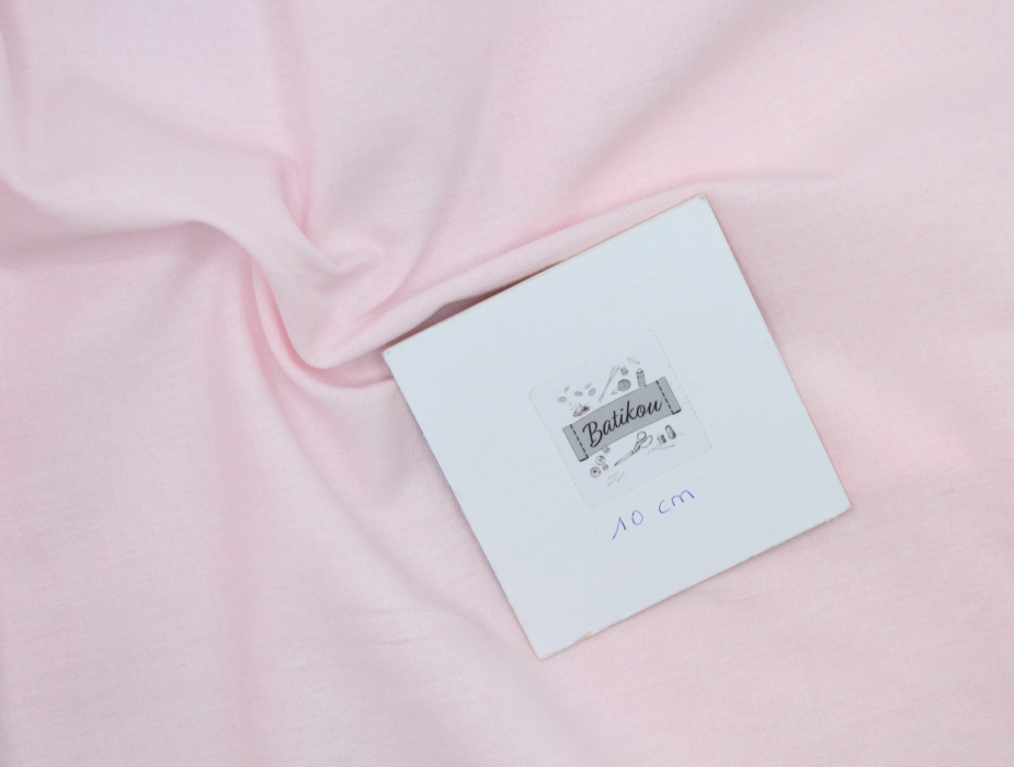 Chambray coton coloris rose layette