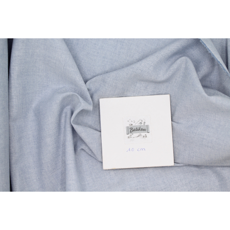 Chambray coton coloris bleu denim Chambray coton coloris bleu denim