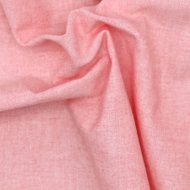 Chambray coton coloris corail