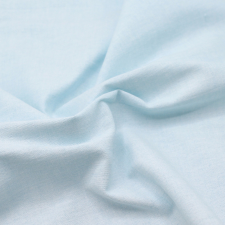 Chambray coton coloris aqua Tissus issus de l'agriculture biologique  - 1 Chambray coton coloris aqua Tissus issus de l'agriculture biologique  - 1