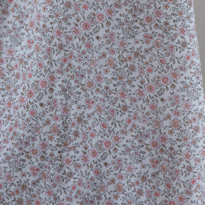 Suzanne - Popeline de coton douce qualité SWEET motif rose