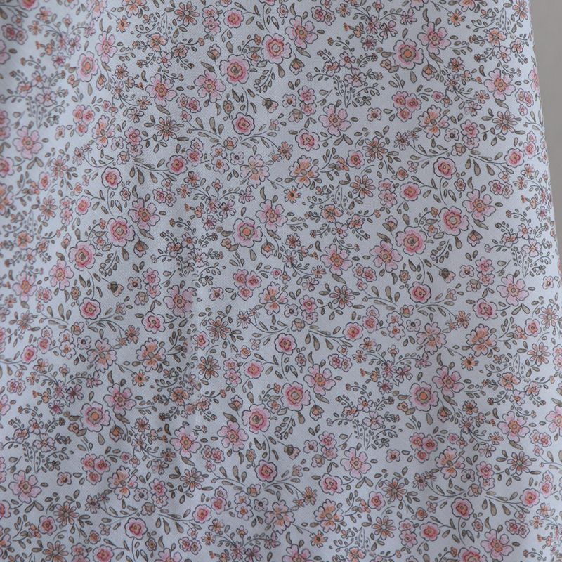 Suzanne - Popeline de coton douce qualité SWEET motif rose