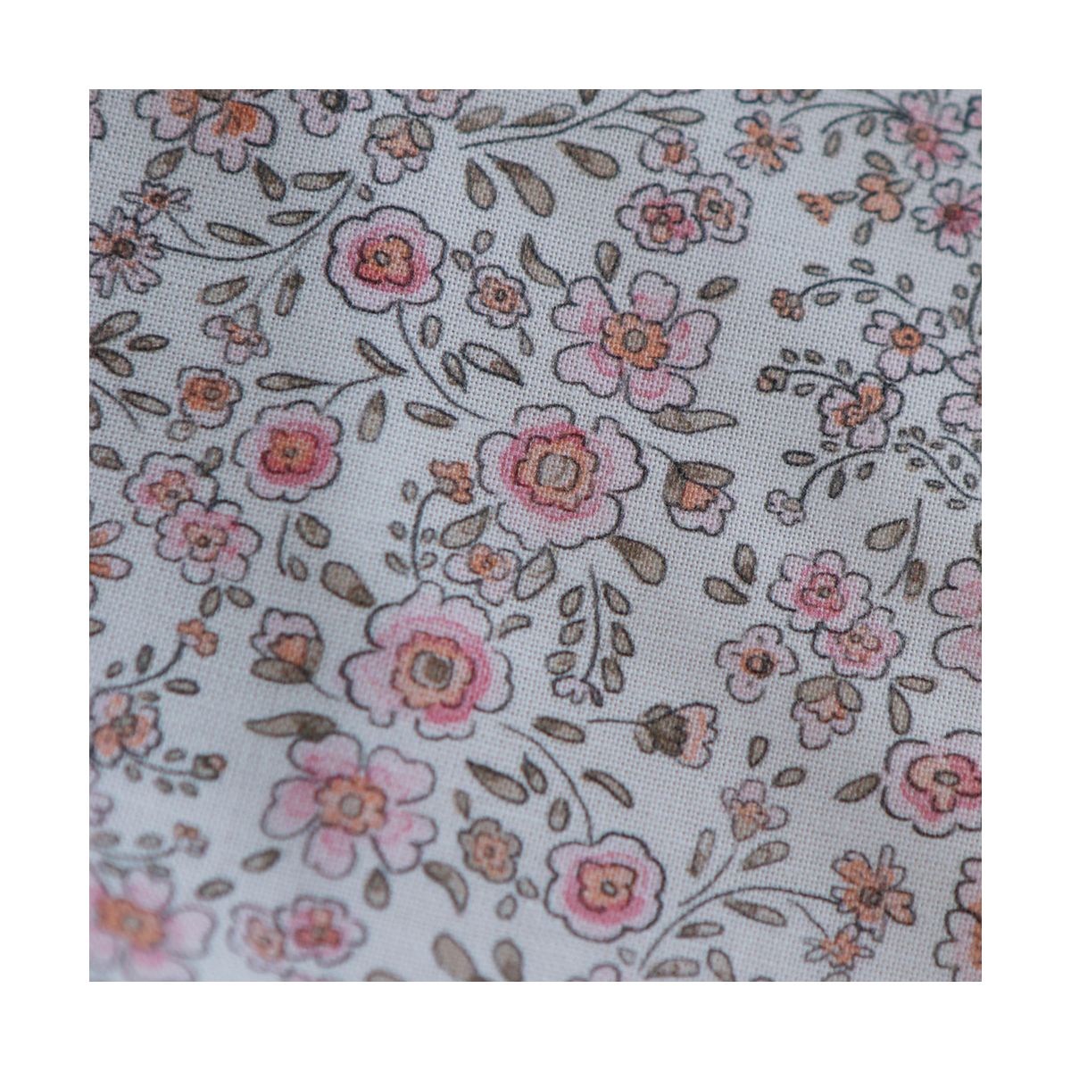 Suzanne - Popeline de coton douce qualité SWEET motif rose