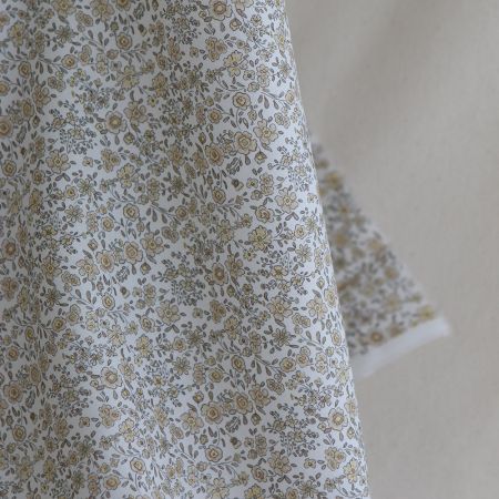Suzanne - Popeline de coton douce qualité SWEET motif beige Suzanne - Popeline de coton douce qualité SWEET motif beige