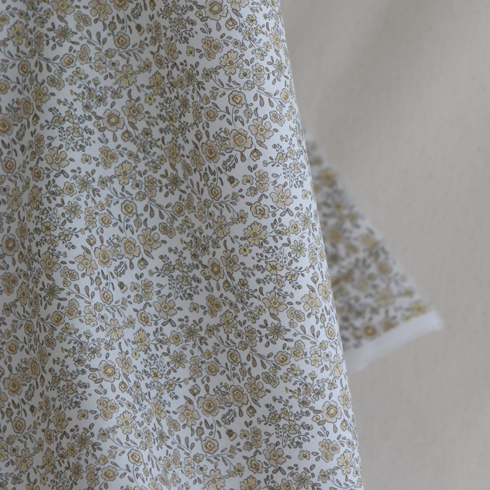 Suzanne - Popeline de coton douce qualité SWEET motif beige