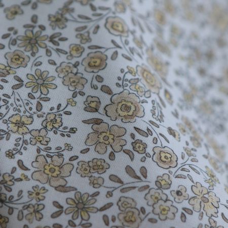 Suzanne - Popeline de coton douce qualité SWEET motif beige Suzanne - Popeline de coton douce qualité SWEET motif beige