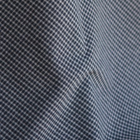 Billie - Coton gratté organique / flanelle imprimé carreaux tartan anthracite et taupe Billie - Coton gratté organique / flanelle imprimé carreaux tartan anthracite et taupe